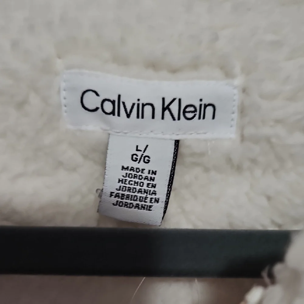 Calvin Klein Cream Fleece Zip-Up - Picture 5 of 8